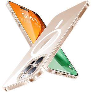 TORRAS Magnetic Slim-Fit for iPhone 16 Pro Max Case 6.9 inch, Ultra-Thin 16 ProMax Phone Case Compatible with MagSafe, Light Anti-Scratch Matte Hard PC Bayer OriginFit, Clear