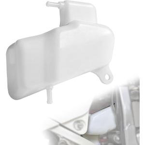 JFG RACING Dirt Bike Radiator Water Coolant Reservoir for DRZ 400,Motorcycle Coolant Overflow Tank for DRZ400SM 05-24/DRZ400 00-04/DRZ400S 00-24/DRZ400E 00-04