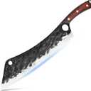 XYJ 12 Inch Long BBQ Knife Set Full Tang Brisket Turkey Meat Chopping Slicing Knife Razor Sharp Stainless Steel Blade Non-stick Effort Saving Finger Control Chef Knives With Whetstone