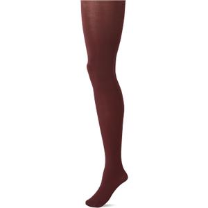 HUE Womens Super Opaque Tights with Control Top 90 Denier High Waist Pantyhose (3, Burgundy)