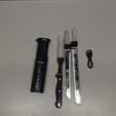 HAUSHOF Cordless Electric Knife Set for Meat Slicing, 8V Electric Carving Knife for Fish, Bread, Turkey, Rechargeable Meat Cutter with Reciprocating Stainless Steel Blades, Safety Lock & Storage Case