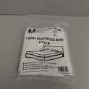 UBOXES Twin Size Mattress Covers, 40'' x 12'' x 86'', Clear, 2 Pack, for Protecting, Storing & Moving Your Mattress