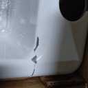 Riverby 27" Undermount Single Basin Cast Iron Kitchen Sink with Basin Rack and Cutting Board (White)