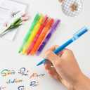 2 x Pastel Highlighters - 12 Pack Multi Colored, Fast-Dry Bible Journaling Markers, Non-Bleed Pastel Highlighters for School, Office & Study Supplies