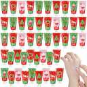 Loopeer 48 Pcs Christmas Hand Cream Gifts Bulk Christmas Mini Hand Lotion Xmas Stocking Stuffers Gifts Travel Size Mini Creams Moisturizer Cream Xmas Party Favors for Dry Skin Women Men Mom Employee