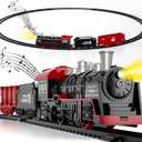 Lucky Doug Christmas Train Set Toys for Kids Toddler Ages 3-5 4-7, Toy Train Set with Light & Sound for Under Christmas Tree, Christmas Toys Train Set for Boys Kids Ages 3-5 4-7 4-8