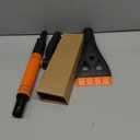 LivTee 32" Extendable Ice Scraper & Snow Brush for Car Windshield, 360 Rotating Snow Removal Tool for Cars, Trucks & SUVs, Automotive Winter Essentials & Car Accessories for Men, Orange