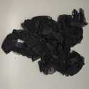 UNICRAFTALE 4.37 Yards 3 Layer Pleated Organza Lace Edge Trim 4 Inch Wide Gathered Ruffle Chiffon Ribbon Black Pleated Edging Trimmings Fabric for Cloth Sewing Embroidered Applique