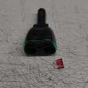 SUPERONE 2 Socket Cigarette Lighter Splitter 12/24V 80W Dual USB Type-C Adapter Independent Switch LED Voltage Display Replaceable 10A Fuse Compatible Cell Phone GPS Dash Cam (Green)