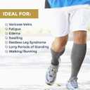 Pembrook Light Compression Socks for Men - 6 Pairs | 8-15 mmHg Graduated Compression Socks for Men 9-12 | Support Socks