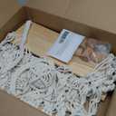 Mong Macrame Wall Hanging Shelf - Boho Hanging Shelves for Wall - Decorative Bohemian Floating Plants Room Storage Shelving Macrame Rope Decor Organizer Rack, 2 Tier Handmade Plant Shelves