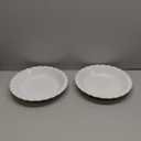 LE TAUCI Ceramic Pie Pans for Baking, 9 Inches Pie Plate for Apple Pie, Round Baking Dish, 36 Ounce Fluted Dish Pie Pan, Set of 2, White