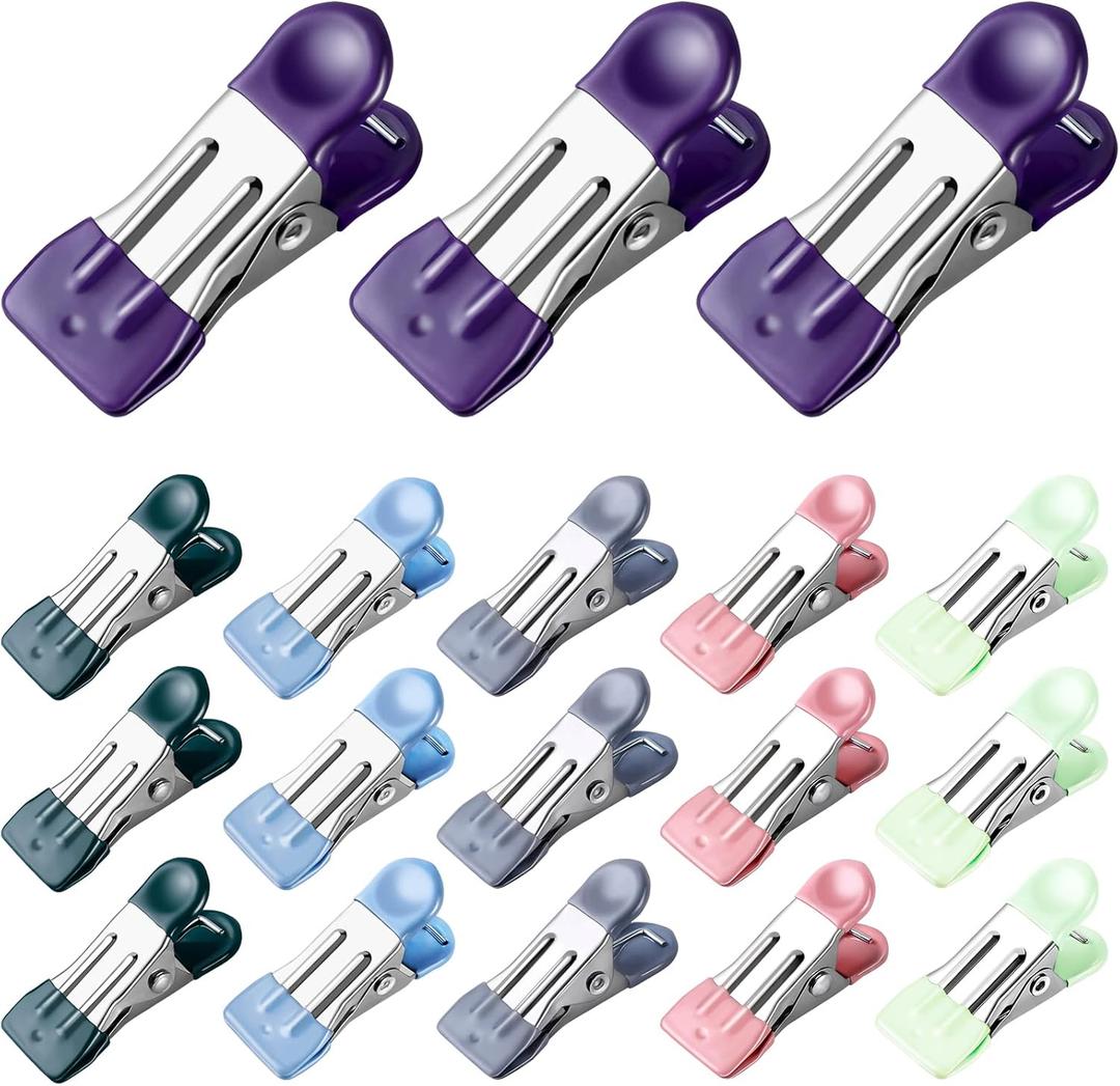 Clothes Pins, 30 Pack Chip Clips, 2.17-inch Clothespins, Bag Clips, Mini Clothes Pins for Photo, Chip Clips Bag Clips Food Clips, Heavy Duty, Bag Clips for Food, Mini Clothespins