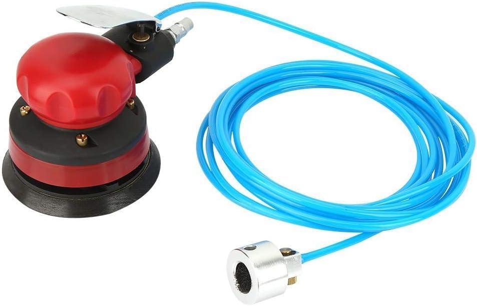 5'' Pneumatic Wet Orbital Sander Disc Portable Practical Air Palm Polisher Grinding Machine Kit with Inlet Joint Water Pipe