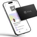 Blinq Digital Business Card - NFC Card - Instant Share via Tap - Compatible with iPhone & Android (Black)