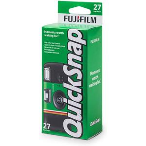 Fujifilm QuickSnap Flash 400 35mm Single-Use Disposable Camera with Flash, 27 Exposures, 5 Boxes