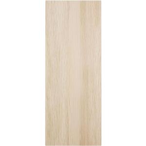 2 1/2"W x 6 1/2"H x 1"P Americraft Solid Hardwood Stain Grade Smooth Plinth Block with Squared Edge, White Oak