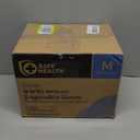 Safe Health NITRO-V Nitrile-Vinyl Synthetic Exam Disposable Gloves, Latex Free, Powder Free, Blue, Case of 1000, Medium, Medical Grade, Clinic, Nursing, Food, Hair Salon, Cleaning, Housework