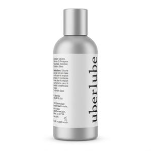 Uberlube Luxury Silicone Lubricant (100ml / 3.38 fl oz), Skin-Friendly Formula: Infused with Vitamin E; free of parabens, preservatives, and artificial fragrances.