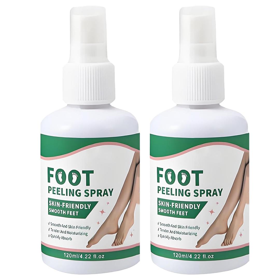 Peele Foot Spray, Instant Foot Peeling Spray, Instantly Remove Dead Skin, Exfoliate & Hydrate Rough Feet, The Best Peel for Smooth, Nourished Skin in Summer (2 pcs)