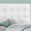Monarch Specialties I 6002T Bed, Headboard Only, Twin Size, Bedroom, Upholstered, Pu Leather Look, White, Transitional