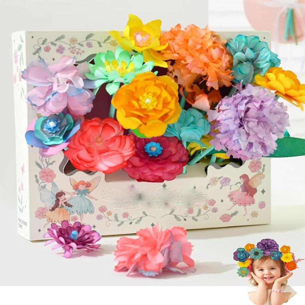 KYWYOYOU BloomJoy Magic Petal Flower Art Kit  DIY Paper Flower Craft Kit for Kids, Create 3D Blossoms with Dyed Petals, Watercolor Coloring Set for Creative Art, Gift for Girls Ages 612 (1 Set) KYWYOYOU BloomJoy Magic Petal Flower Art Kit  DIY Paper Flower Craft Kit for Kids, Create 3D Blossoms with Dyed Petals, Watercolor Coloring Set for Creative Art, Gift for Girls Ages 612 (1 Set)