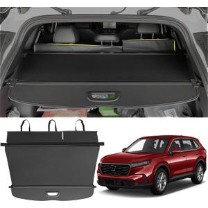 Vesul Compatible with Honda CR-V CRV 2026-2023 All Trims Retractable Cargo Cover Security Shade Trunk Rear Tonneau Cover Waterproof Anti-Peeping Luggage Privacy Screen No Gap