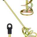 Paint Mixer for Drill, Paint Stirring Drill Attachment for 1-5 Gallon Bucket, Zinc Plated & Rust-Free, Fits All Standard Drills, for Resin, Resin, Epoxy, Concrete