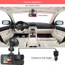 1080P Dual Dash Camera for Car Front and Inside Dashcam Car Security Video Recorder,170Wide Angle Vehicle Cam,WDR,G-Sensor,2 IPS Screen, Loop Recording, Night Vision (Dual Dash Cam Without Card)