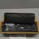 LANTEFUL 7 Tiers Shoe Rack 18-20 Pairs Boots Organizer Storage Sturdy Narrow Shoe Shelf for Entryway, Closets with Hooks, Black