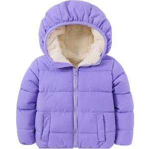 BFUSTYLE Toddler Winter Coats Hooded Infants Fleece Jacket Thickened Jacket for Baby Girls Boys 1-5T
