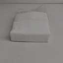 Linenspa 2 Inch Mattress Topper -Cover Full Cover Only Machine Washable  Breathable  Non Slip Cover for Mattress Topper with Zipper  Topper -Cover Only White