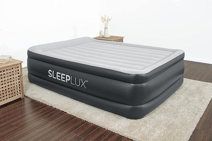 SLEEPLUX Durable Air Mattress with Built-in Pump, Pillow & USB Charger, 22 Inches Tall, Queen Size, 2 pack