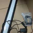 hygger 16W Full Spectrum Aquarium Light with Aluminum Alloy Shell Extendable Brackets, White Blue Red LEDs, External Controller, for Freshwater Fish Tank (24-30 inch)