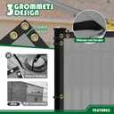 Goleray Privacy Fence Screen 6'x50' Outdoor Mesh Fencing Panels Temporary Fence Covering Privacy Shade Net Covers for Backyard Garden Pool, Light Gray