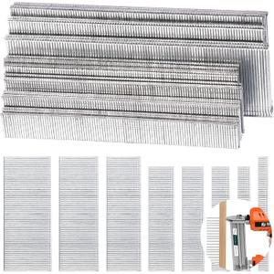 Hilitchi 5000PCS 18 Gauge 1 Inch (25mm) Brad Nails Assortment Kit, Galvanized Straight Finishing Nail for Repairing Molding Cabinetry Building Assembly