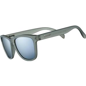 Goodr Going to Valhalla Witness! Polarized Sunglasses for Men & Women, Medium Sized (OG), Dark Gray Translucent Frames with Chrome Mirrored Reflective Lenses, UV400 Protection, No Slip