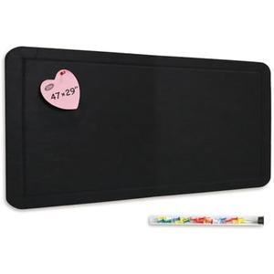 Feltor Large Bulletin Board, 47"x29" Felt Board with 20 Push Pins (Random Color) is a Home School Office Decorative Pin Board - Black