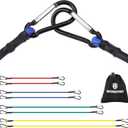 WORKPRO Bungee Cords Heavy Duty Outdoor - 8 PCS Bungee Cords with Hooks in a Storage Bag Includes 18", 24", 48", 60" Bungie Cord Bundle Assortment with Metal Hook, Bungee Straps