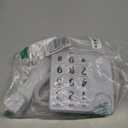 Big Button Phone for Elderly, JeKaVis JP02 Amplified Phones for Hearing Impaired Aid Home Corded Phone Landline for Seniors Phone for Hard of Hearing House Phone, White