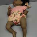 HOOMAI Lifelike Reborn Baby Dolls with Soft Body African American Realistic Girl Doll 22.8 Inch Best Birthday Gift Set