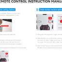 Replacement Remote Controller for DOOYA DD2702H Motorized Curtains, Electric Roller Blinds and Shades 433MHz 15-Channel Transmitter