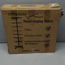 Hypergiant Retail Display Stand 7 Tier Rotating Rack For Store Display Shelves,Jewelry Keyring Socking Hats,Movable Shop Spinner for Toys Show ,Black,Adjustable height