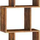 VASAGLE Bookshelf, 5-Tier Bookcase, 9.4 x 15.7 x 62.6 Inches, Storage Shelf with Open Compartments, Modern Style, for Living Room, Bedroom, Office, Rustic Brown ULBC462K01