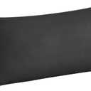 BEDELITE Body Pillow Cover, Rayon Made from Bamboo, Cooling Body Pillow Pillowcase for Hot Sleepers and Night Sweats, Breathable & Silky Soft Full Long Pillow Case Cover (Black, 20x54 Inches)