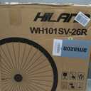 26 inch x 1.85 Heavy Duty Bicycle Rear Wheel Rim 12 Gauge, Double Wall Aluminum Alloy 48 Spokes Wheel, 26" Bike Rear Rim 135mm (Silver) Disc Brake