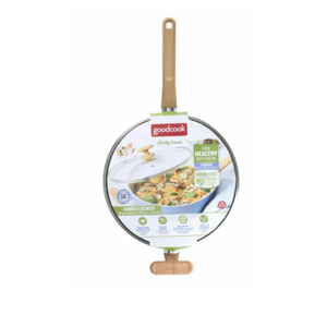 GC Healthy Ceramic Titanium-infused Jumbo Cooker w/ Lid, 11 Inch, Light Blue