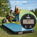 HEETA Self Inflating Sleeping Pad with Electric Pump, 4" Ultra Thick Memory Foam Camping Mattress, 9.5 R-Value Insulated Sleeping Mat, Easy to Inflate & Deflate for Camping Car Travel Tent Cot Bed, Single