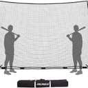 Sports Barrier Net,Sports Net,Barricade Backstop Net,Perfect for Baseball,Softball,Soccer, Basketball,Lacrosse, 12x9ft