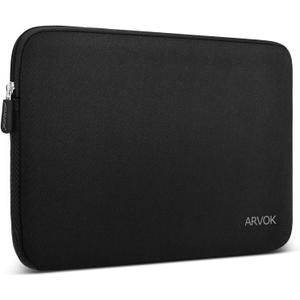 ARVOK 15 15.6 16 inch Laptop Sleeve Case, Water-Resistant Notebook Computer Pocket Tablet Briefcase Carrying Bag Pouch Skin Cover for HP/Dell/Lenovo/Asus/Acer, Black